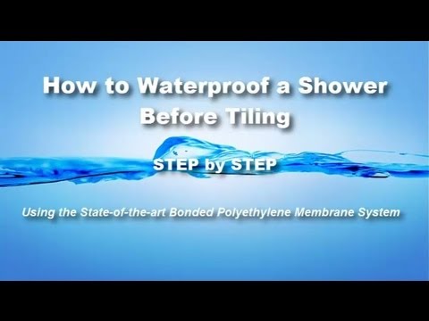 how to build a leak proof shower