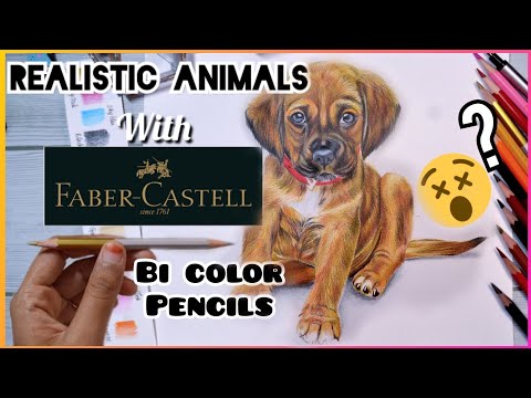 video-linktoworks-How to draw REALISTIC ANIMALS WITH CHEAP FABER CASTELL...