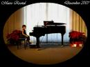 Music Recital, Winter 2007:  Juliet, Piano