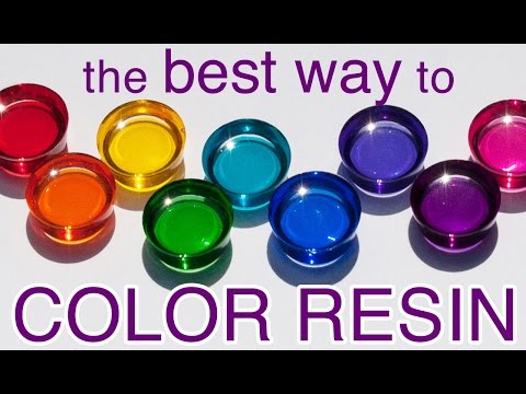 how to dye resin