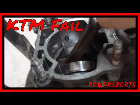 how to remove ktm crank bearing