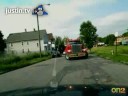pilotcar.tv - Backing up a loaded 460 Excavator down a one-way street
