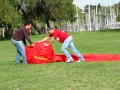 Inflatable soccer field