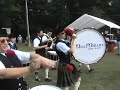 The MacMillan Pipe Band marching up to the line for the Grade 3 MSR contest at the Ligonier Highland Games. Pipe Major Chris Hamilton, Drum Sergeant Ron Limparis. September 8, 2007 - Ligonier, Pennsylvania, USA.