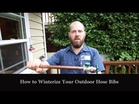how to drain external faucets