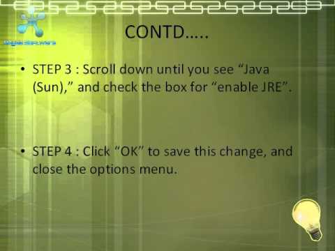 how to enable jre in internet explorer 8