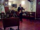 Gerry Sandon performing the Saturday night at the duck pond