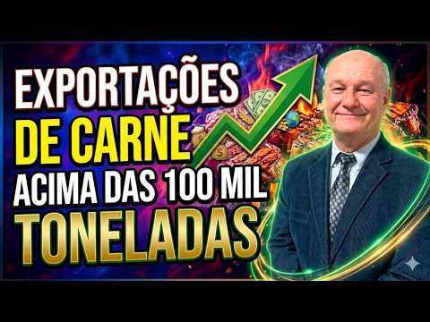 Exportações de carne em junho acima das 100 mil toneladas.