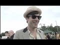 annie mac interviews lily and mark before their performance at glastonbury 2008.