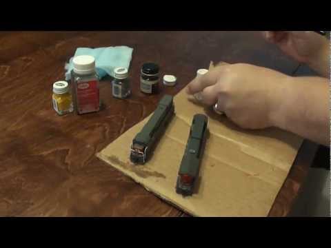 how to paint n gauge track