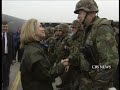 exclusive cbs news video contradicts hillary clinton's account of her 1996 visit to bosnia. senator clinton admitted she 