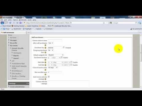 how to self enroll in moodle