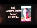 senior, andrew english made 8 catches and one td in the loss to memorial pasadena. great hands andrew!