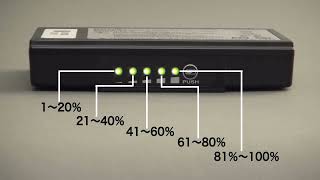 バッテリの残量確認方法(TYPE-72C+ヘルプビデオ) 