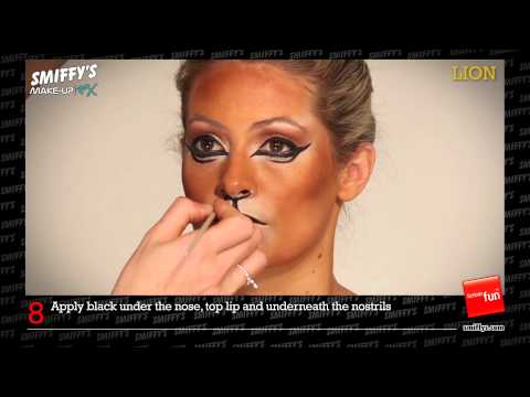 how to face paint a lion