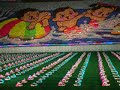 North Korea - The children's parade - very impressive. Absurd how these children are trained for this routine