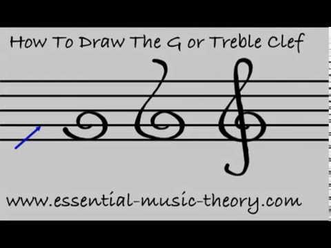 how to draw the g clef
