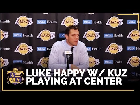 Video: Lakers Post Game: Luke Happy With Kyle Kuzma's Play at the Center Position