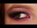Purple and black smokey eye