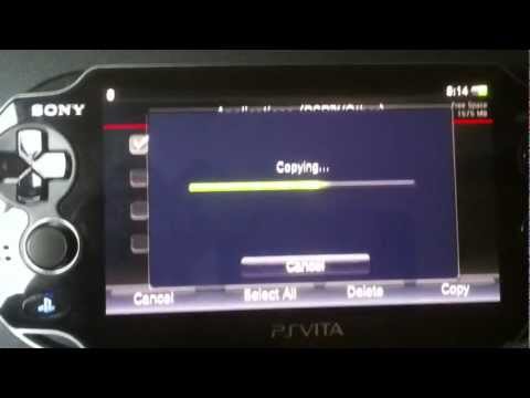 how to put cd in ps vita