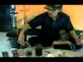 Agus Dhukun & Kue HUT 100 batang Rokok.
