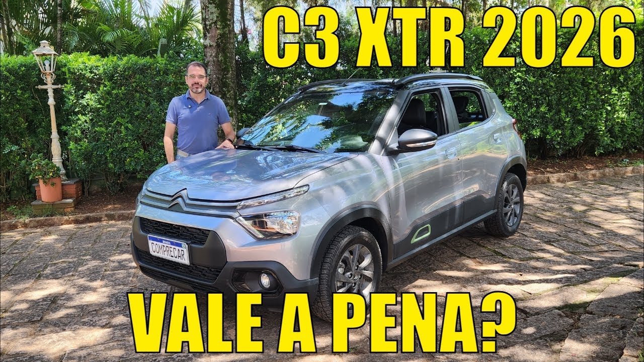 Avaliação: Citroën C3 XTR 2026 - Vale a pena?