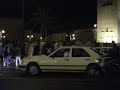 Muslims praying outside the koutoubia mosque in Marrakech