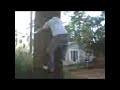 jumbing onto a tree and climbing