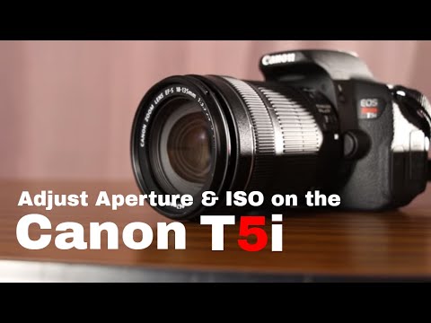 how to adjust aperture on canon