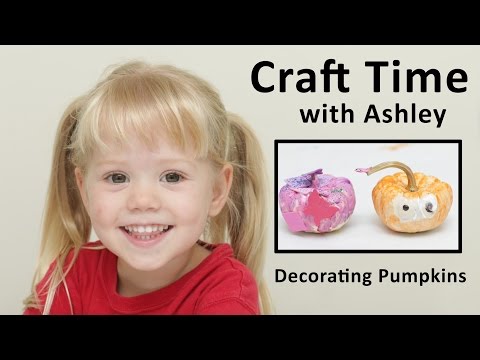 Decorating Halloween Pumpkins Safely - Craft Time with Ashley