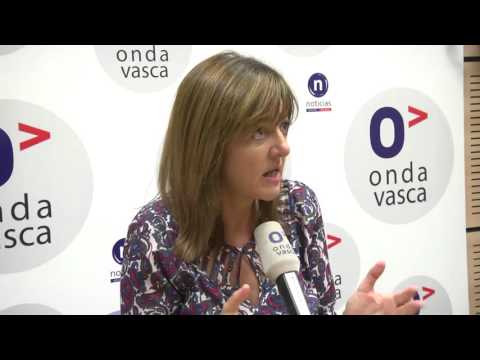Idoia Mendia en la entrevista en Onda Vasca.