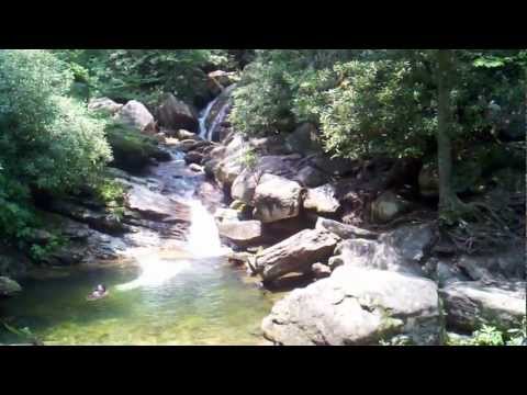 how to get to skinny dip falls nc