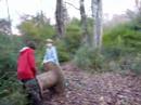 big cable spool + creek = video