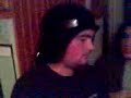 bastad wearing a darth hat at jamie p's party