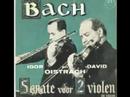 this is a 1951 recording. originally issued on the russian melodya label.
a 45 rpm dutch musical masterpiece society issue
david oistrakh, violin ; igor oistrakh, violin ; vladimir yampolsky, piano
j.s. bach_ sonata for 2 violins in c, bwv 1037

3-largo
4-gigue

i de-clicked and eq-ed the record myself.
for three years i have a website, where i post 