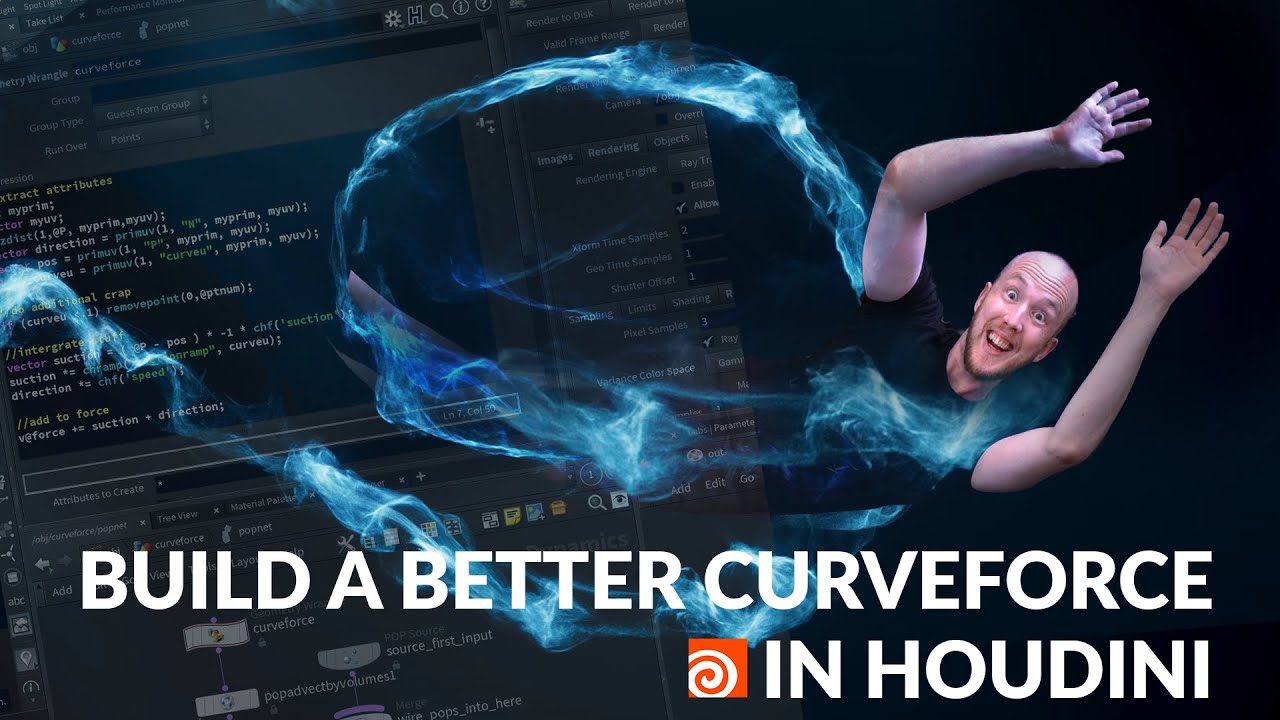 Creating a Better Curveforce in Houdini