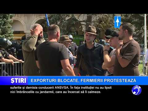Exporturi blocate, fermierii protestează