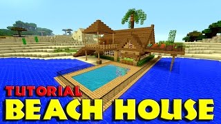 Minecraft: How To Build A BEACH House Tutorial (Simple & Easy Small Minecraft House Tutorial )