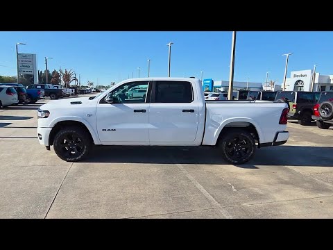 New 2026 Bright White Clear-Coat Exterior Paint RAM BIG HORN 4X4 CREW CAB 5