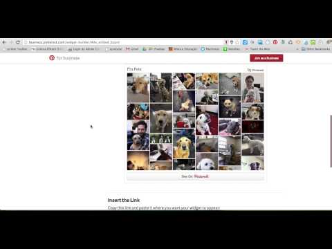 how to embed pinterest board