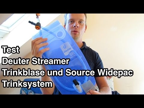 Test Deuter Streamer Trinkblase vs Source Widepac Trinksystem | Trinksystem Test | Trinkblase Test