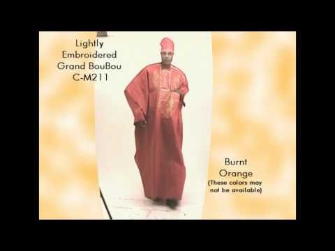 Embroidered Grand BouBou | Africa Imports