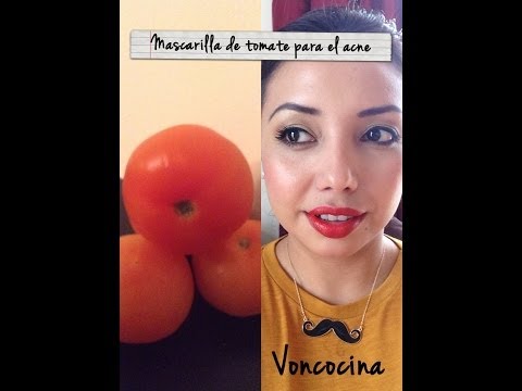 Mascarilla de Tomate Buenisima Contra Acne :):):)