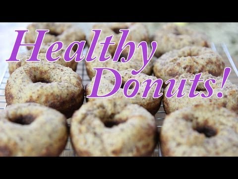 donut - HEALTHY DONUT? Not an oxymoron. I made these DELICIOUS DONUTS without deep frying or adding sugar! Get my dress: http://bit.ly/blogilatesdress ♥ CHECK OUT MY...