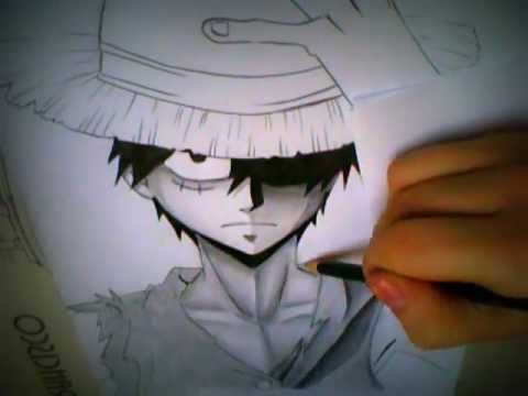 how to draw monkey d'luffy