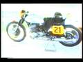 Suzuki T500 historic racer in the pits