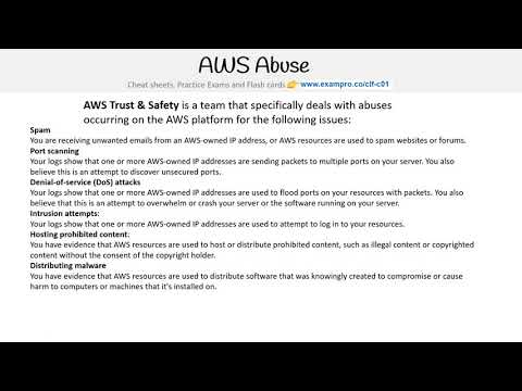 CLF-C01 — AWS Abuse