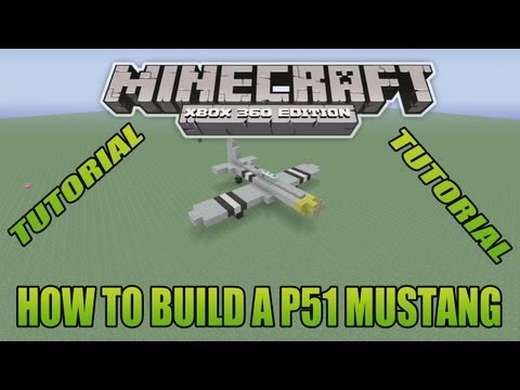 how to build a p-51 mustang in minecraft