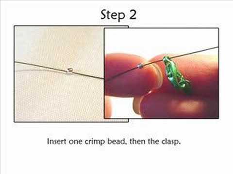 how to fasten crimp beads
