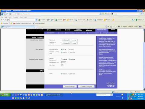 how to change router settings